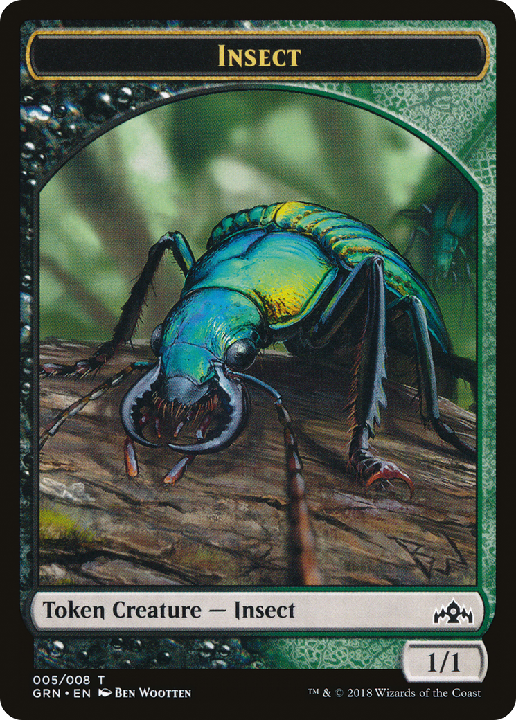 Image of Saproling // Insect (TGK1-005) - GRN Guild Kit Tokens