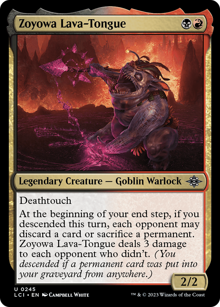 Image of Zoyowa Lava-Tongue (LCI-245) - The Lost Caverns of Ixalan Foil