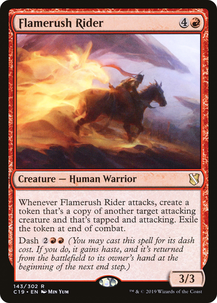Image of Flamerush Rider (C19-143) - Commander 2019