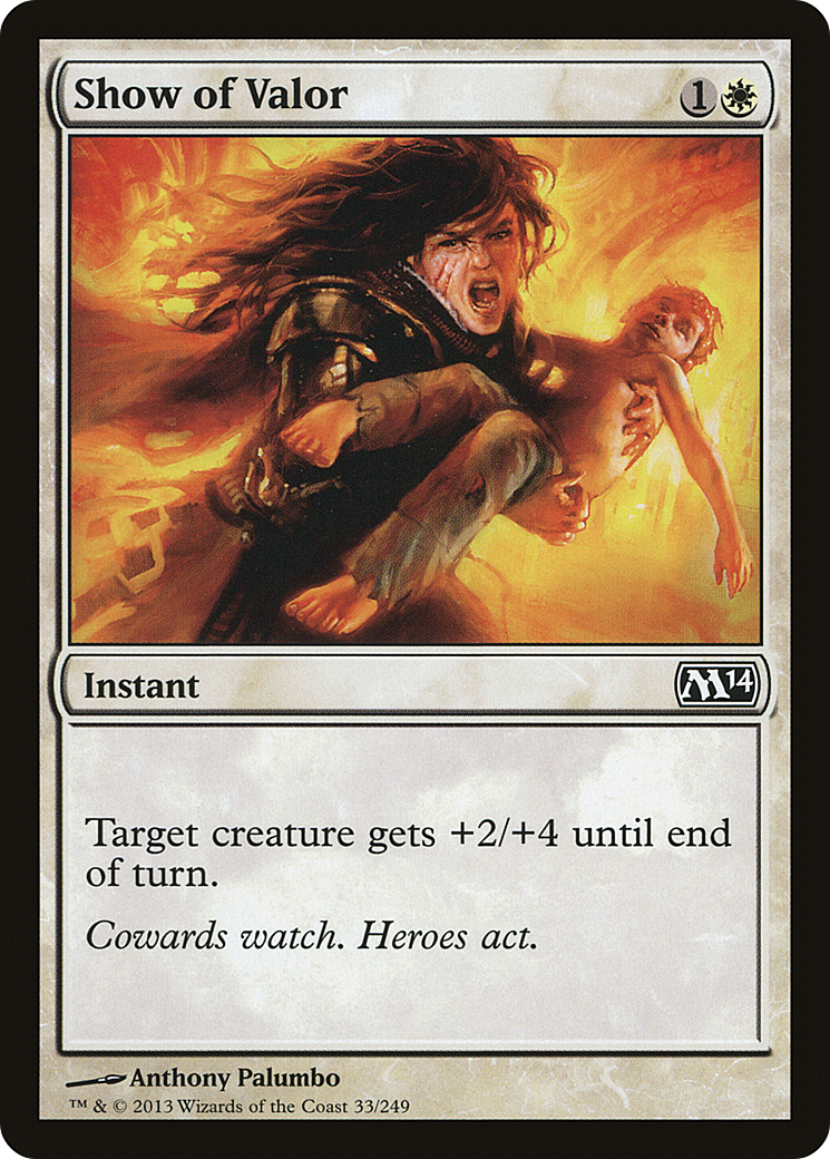 Image of Show of Valor (M14-033) - Magic 2014