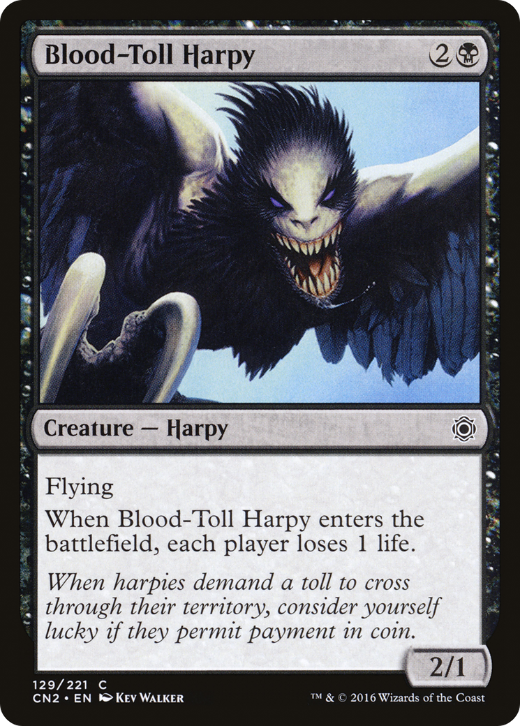 Image of Blood-Toll Harpy (CN2-129) - Conspiracy: Take the Crown