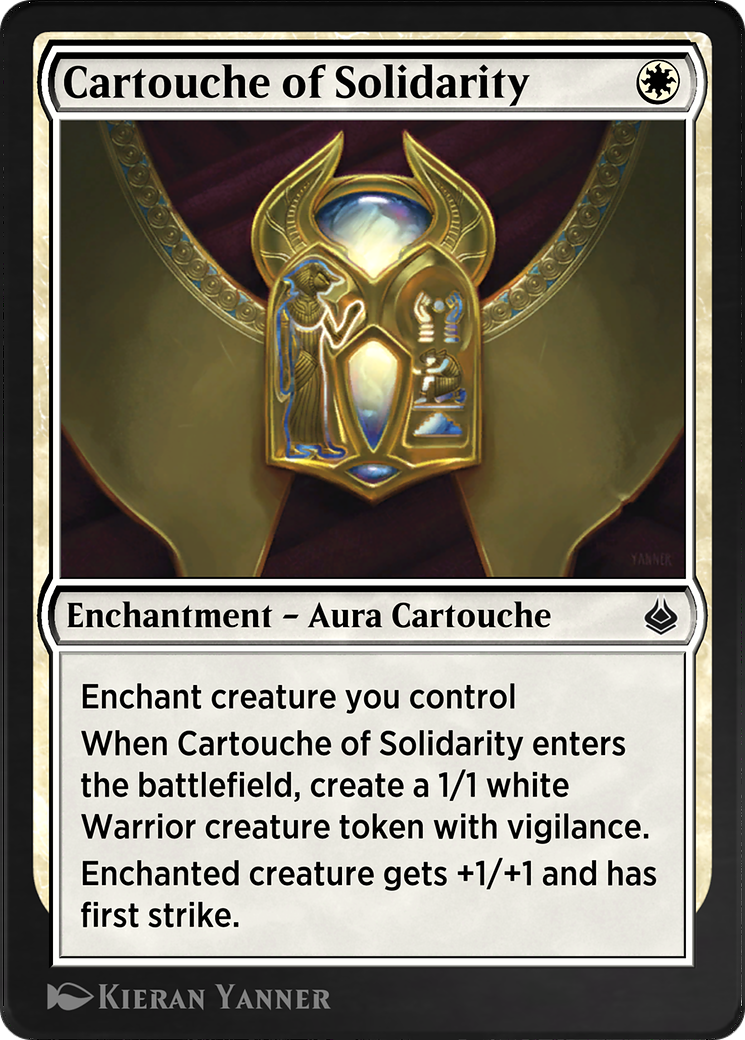 Image of Cartouche of Solidarity (AKR-008) - Amonkhet Remastered