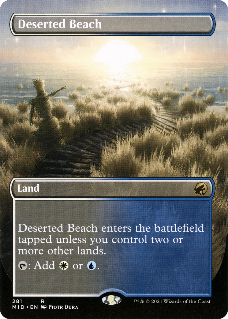 Image of Deserted Beach (Borderless) (MID-281) - Innistrad: Midnight Hunt (Borderless) Foil