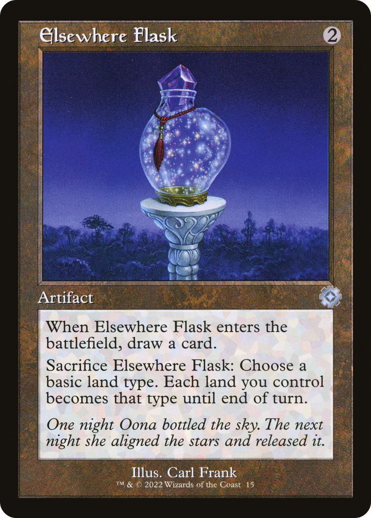 Image of Elsewhere Flask (BRR-015) - The Brothers' War Retro Artifacts Foil