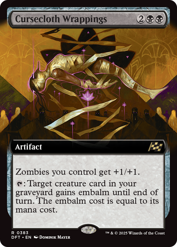 Image of Cursecloth Wrappings (Extended Art) (DFT-383) - Aetherdrift: (Extended Art)