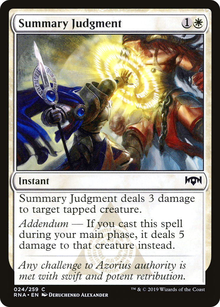 Image of Summary Judgment (RNA-024) - Ravnica Allegiance