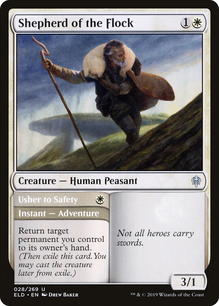Image of Shepherd of the Flock (ELD-028) - Throne of Eldraine Foil