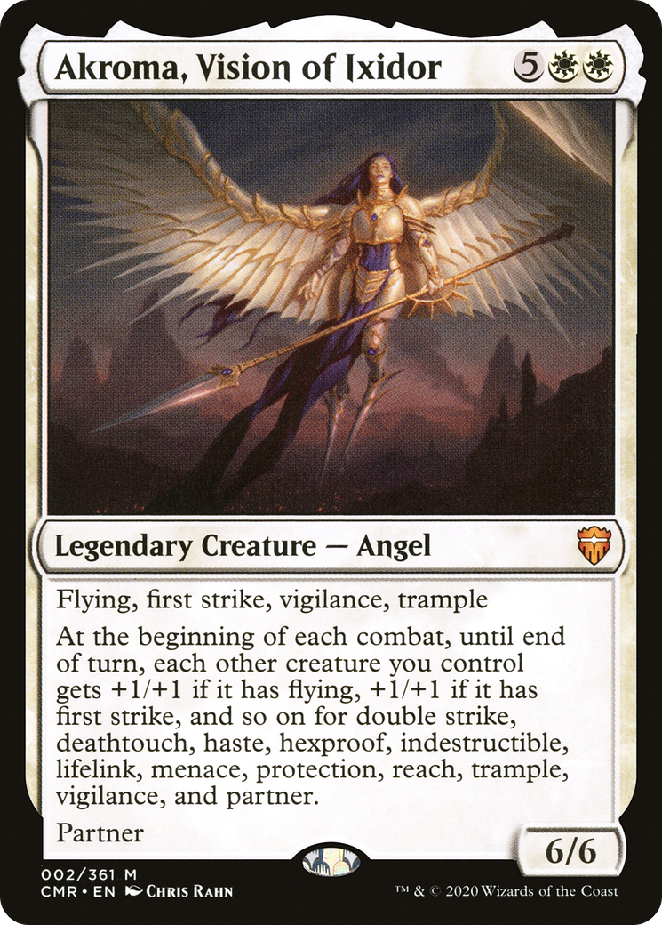 Image of Akroma, Vision of Ixidor (CMR-002) - Commander Legends Foil