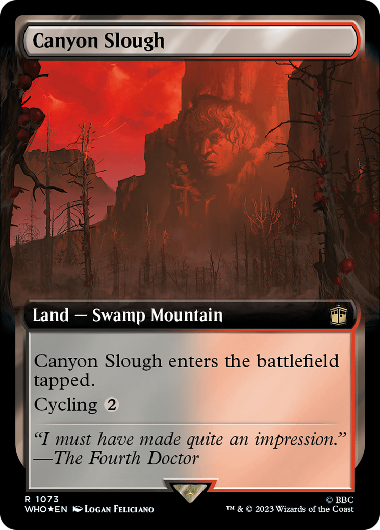 Image of Canyon Slough (Extended Art) (Surge Foil) (WHO-1073) - Doctor Who: (Extended Art) Foil