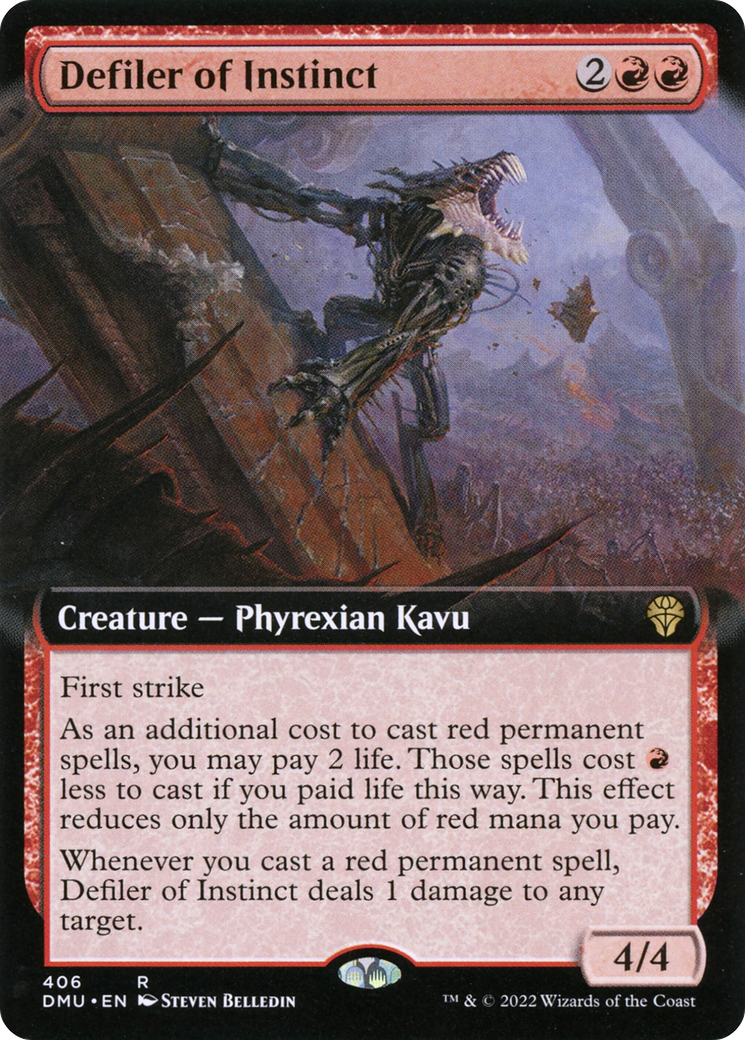 Image of Defiler of Instinct (Extended Art) (DMU-406) - Dominaria United: (Extended Art) Foil
