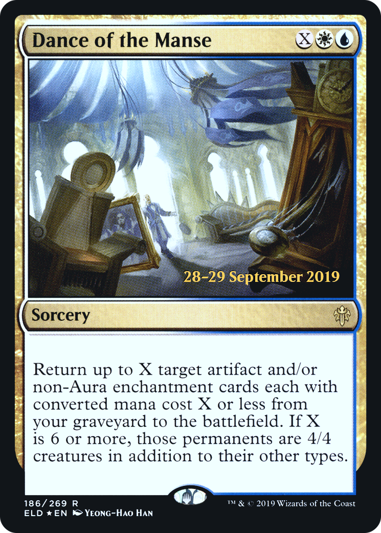 Image of Dance of the Manse (PRE-186S) - Throne of Eldraine Promos Foil