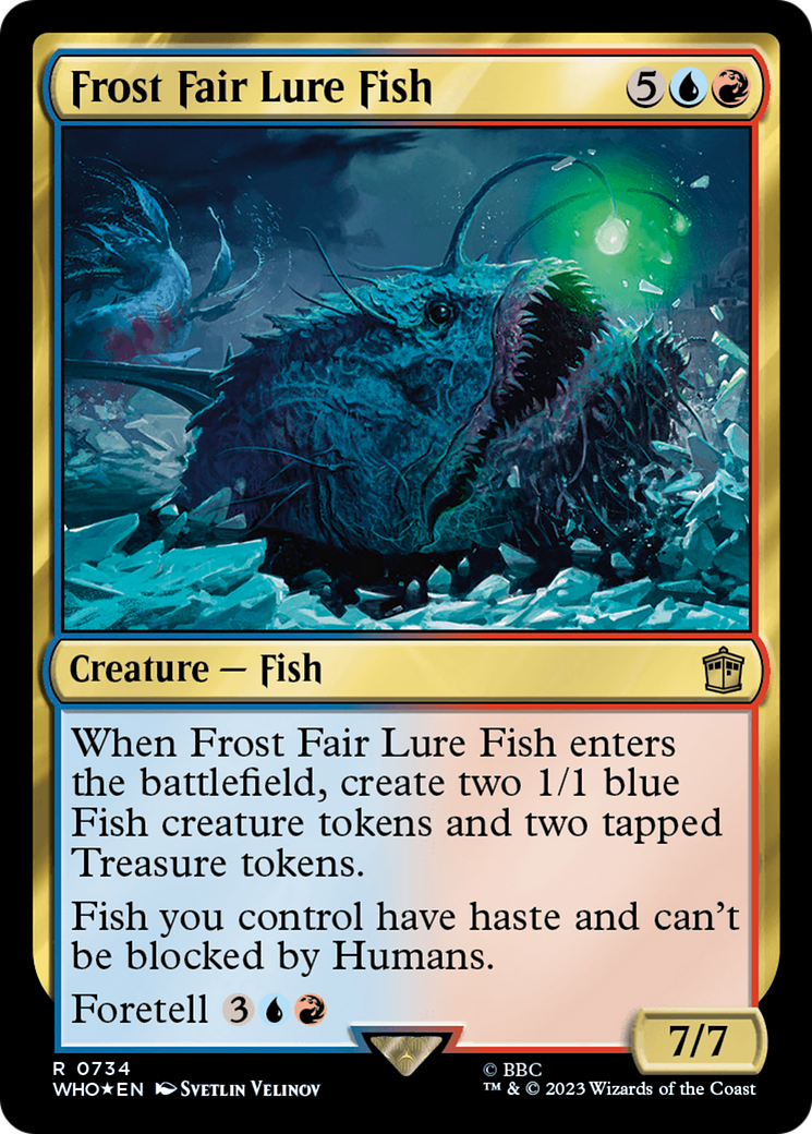 Image of Frost Fair Lure Fish (Surge Foil) (WHO-734) - Doctor Who Foil