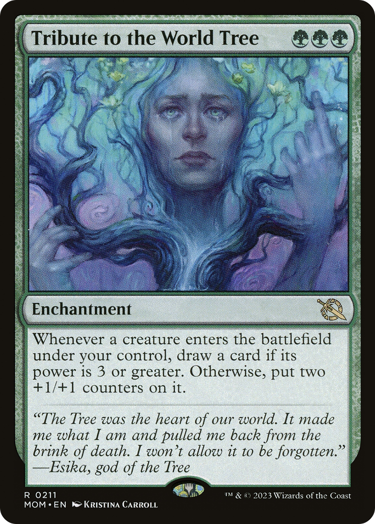 Image of Tribute to the World Tree (MOM-211) - March of the Machine Foil