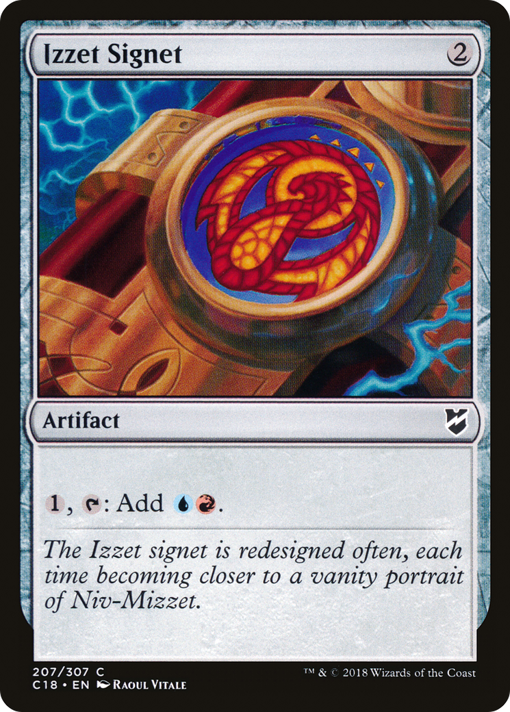 Image of Izzet Signet (C18-207) - Commander 2018