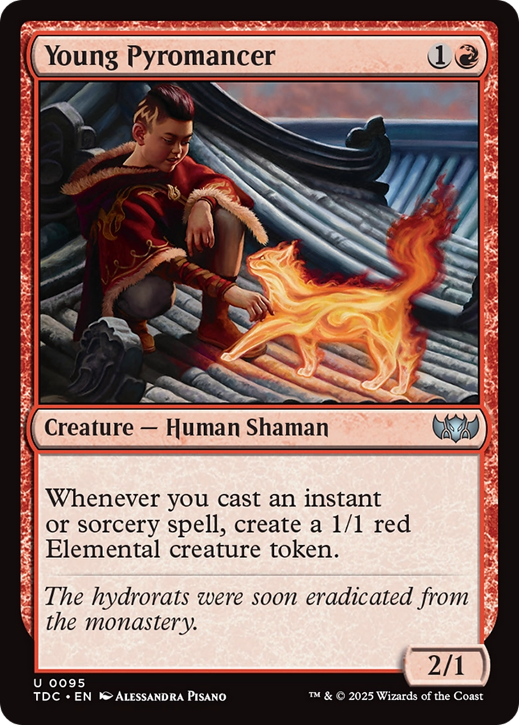 Image of Young Pyromancer (TDC-095) - Commander: Tarkir: Dragonstorm