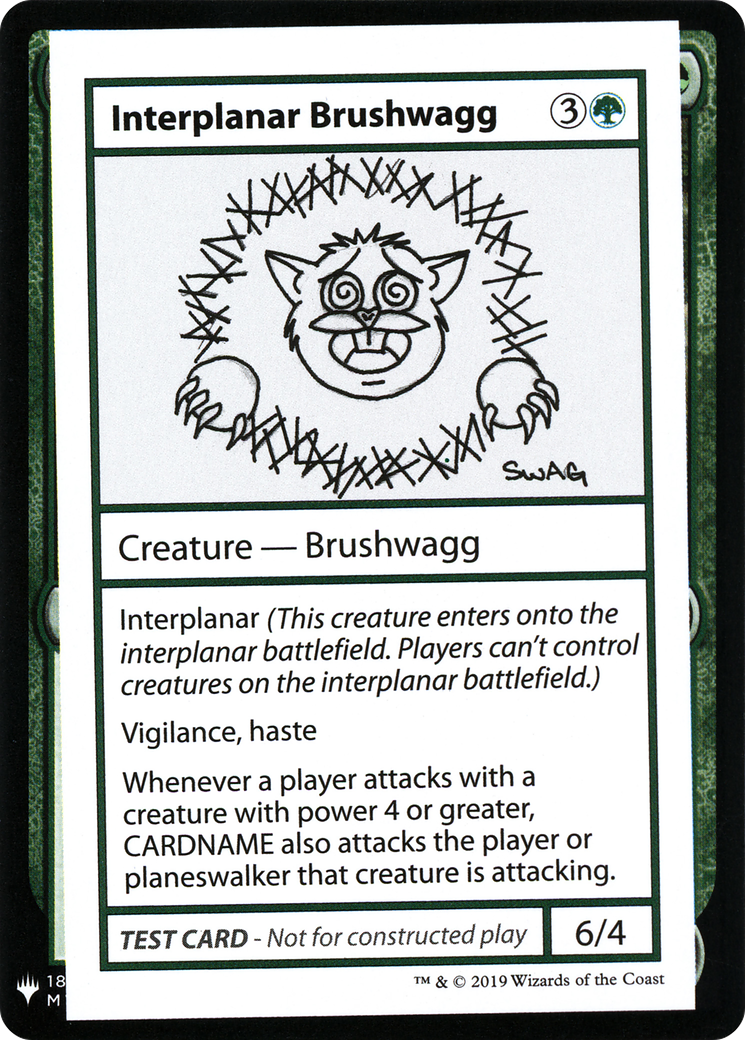 Image of Interplanar Brushwagg (CMB1-079) - Mystery Booster Playtest Cards 2019