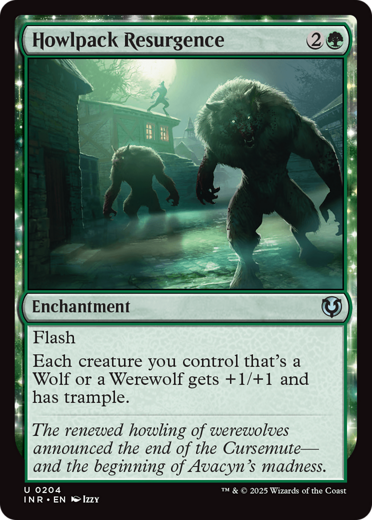 Image of Howlpack Resurgence (INR-204) - Innistrad Remastered: (enchantment) Foil