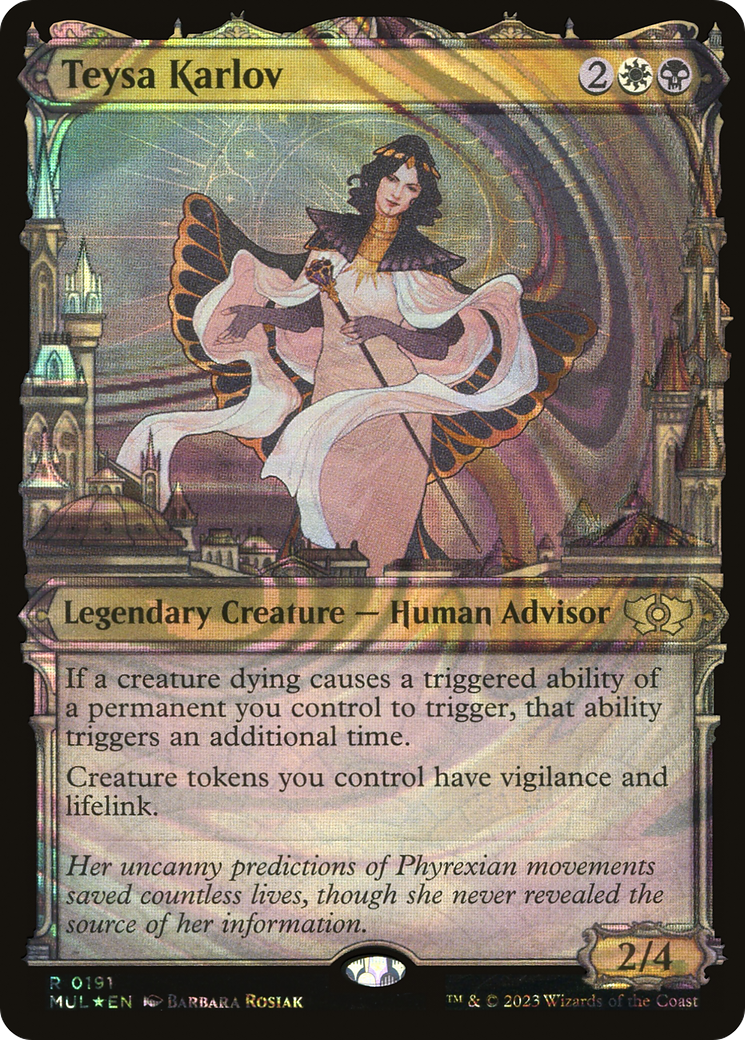 Image of Teysa Karlov (Halo Foil) (MUL-191) - Multiverse Legends: (Showcase) Foil