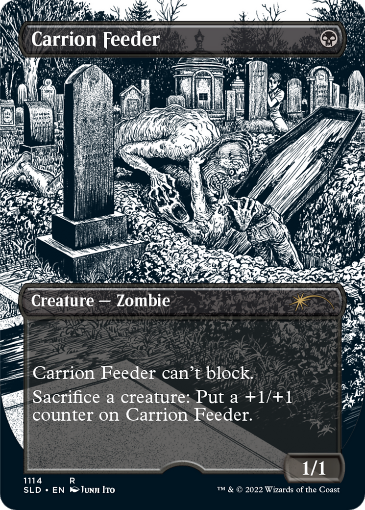 Image of Carrion Feeder (Borderless) (SLD-1114) - Secret Lair Drop (Borderless) Etched Foil
