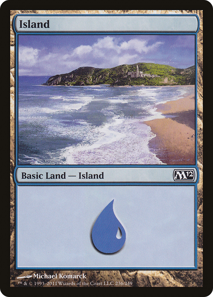 Image of Island (236) (M12-236) - Magic 2012 Foil