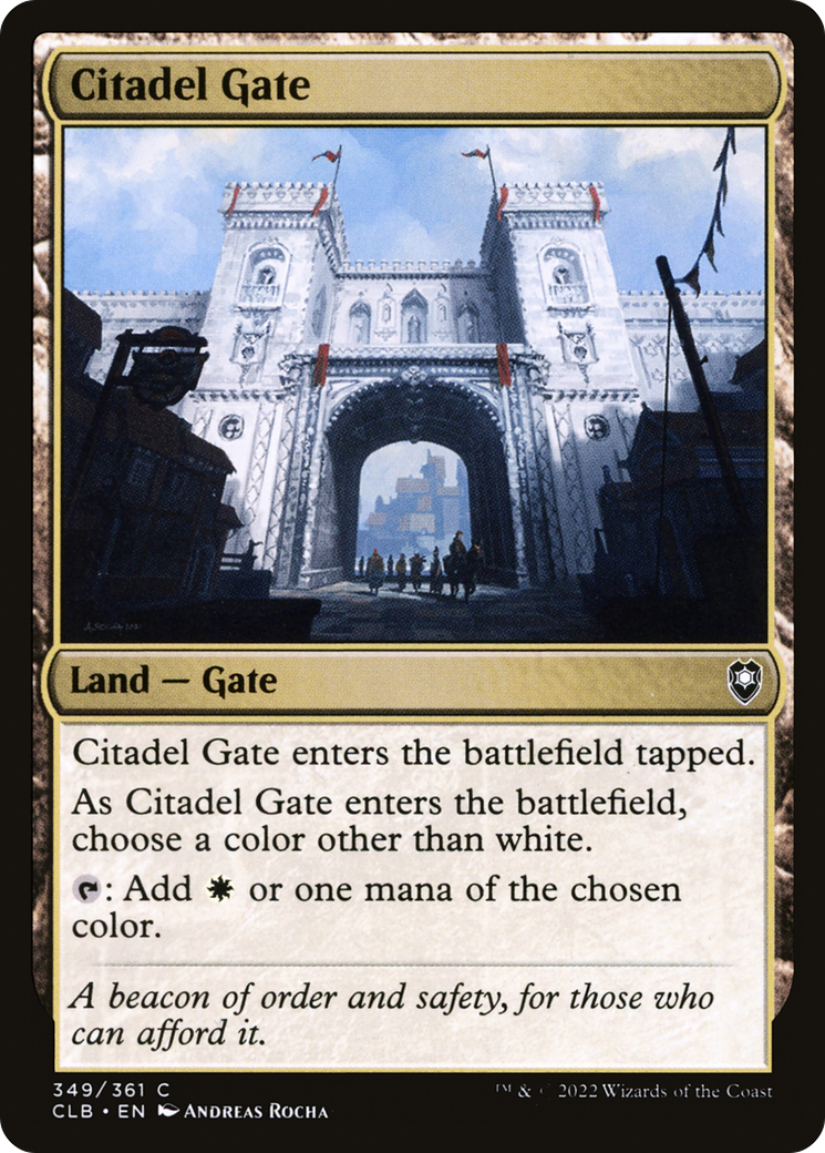 Image of Citadel Gate (CLB-349) - Commander Legends: Battle for Baldur's Gate Foil