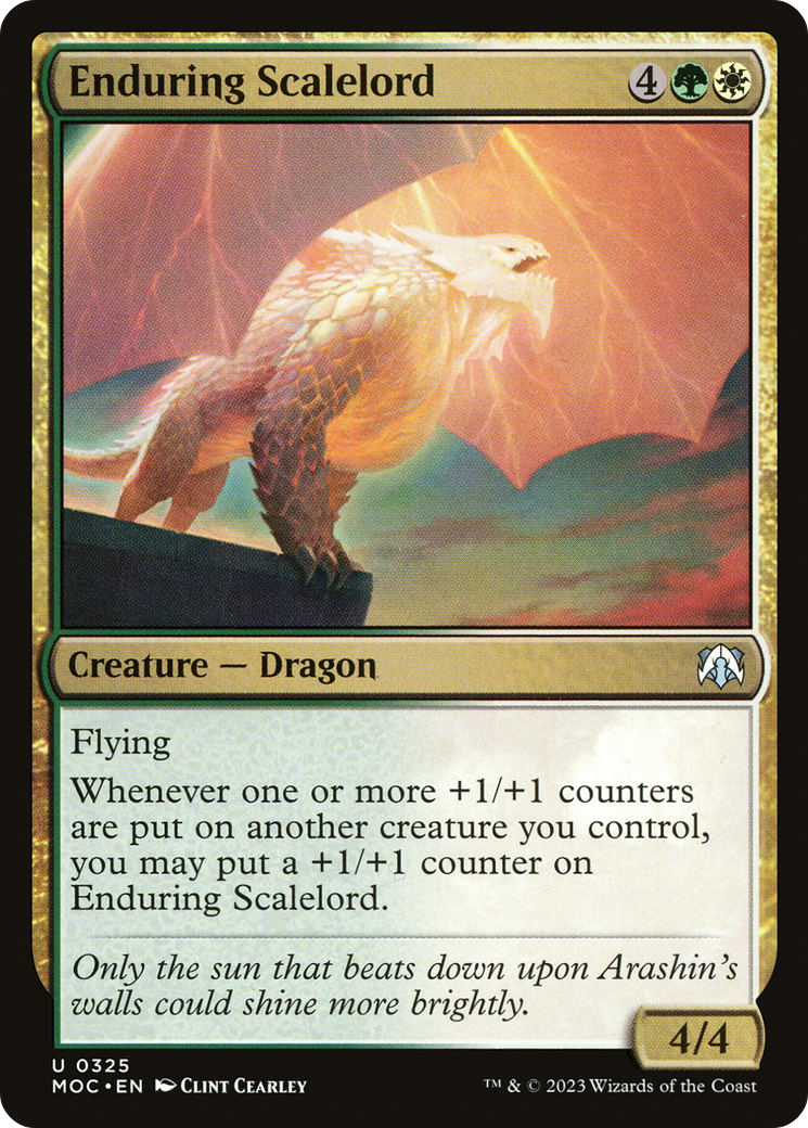 Image of Enduring Scalelord (MOC-325) - March of the Machine Commander