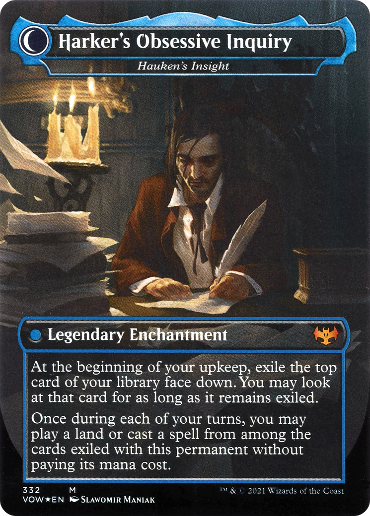 Image of Jonathan Harker - Jacob Hauken, Inspector (VOW-332) - Innistrad: Crimson Vow: (Double Faced Transform) (Borderless)