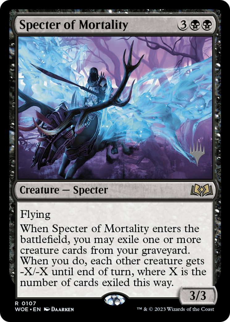 Image of Specter of Mortality (PPWOE-107) - Wilds of Eldraine Promos