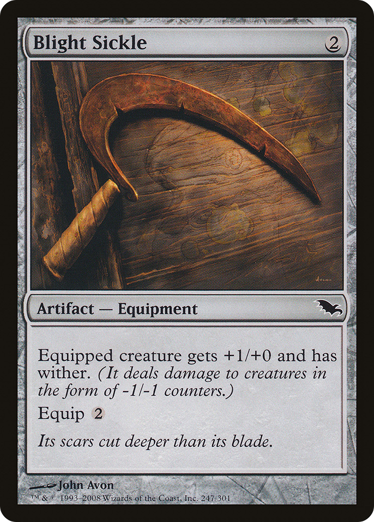 Image of Blight Sickle (SHM-247) - Shadowmoor Foil