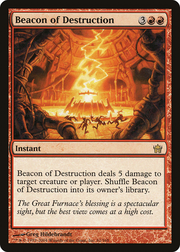 Image of Beacon of Destruction (5DN-061) - Fifth Dawn Foil