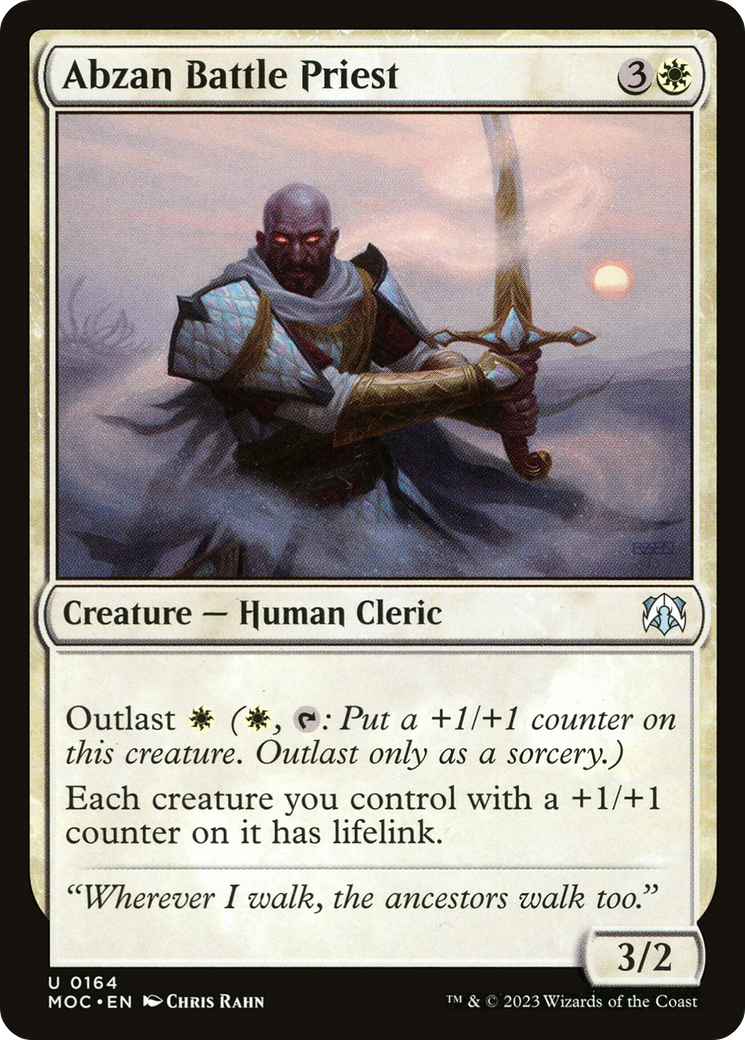 Image of Abzan Battle Priest (MOC-164) - March of the Machine Commander