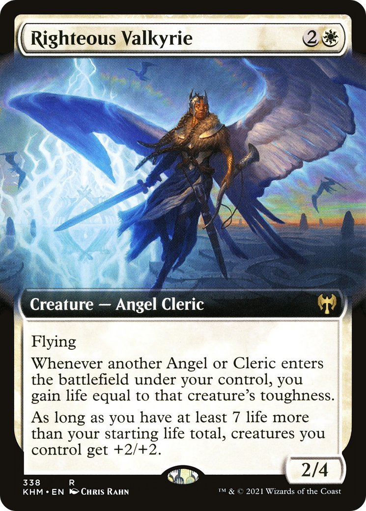 Image of Righteous Valkyrie (Extended Art) (KHM-338) - Kaldheim: (Extended Art) Foil