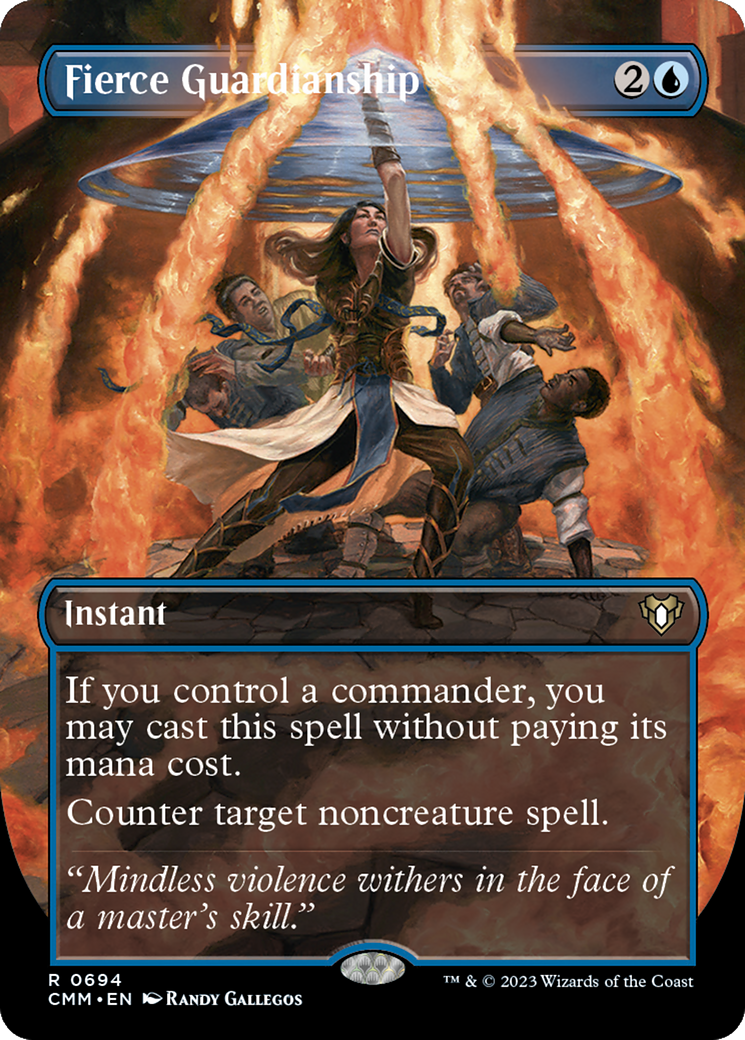 Image of Fierce Guardianship (Borderless) (CMM-694) - Commander Masters (Borderless) Foil