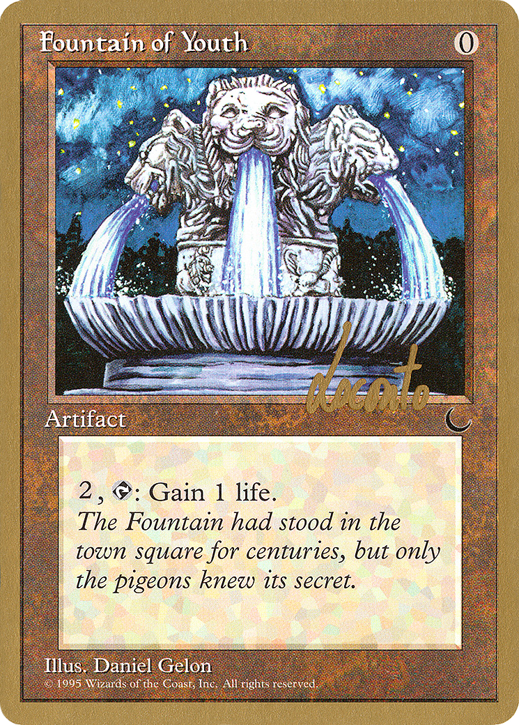 Image of Fountain of Youth - 1996 Michael Loconto (DRK) (WCD-) - Pro Tour Collector Set