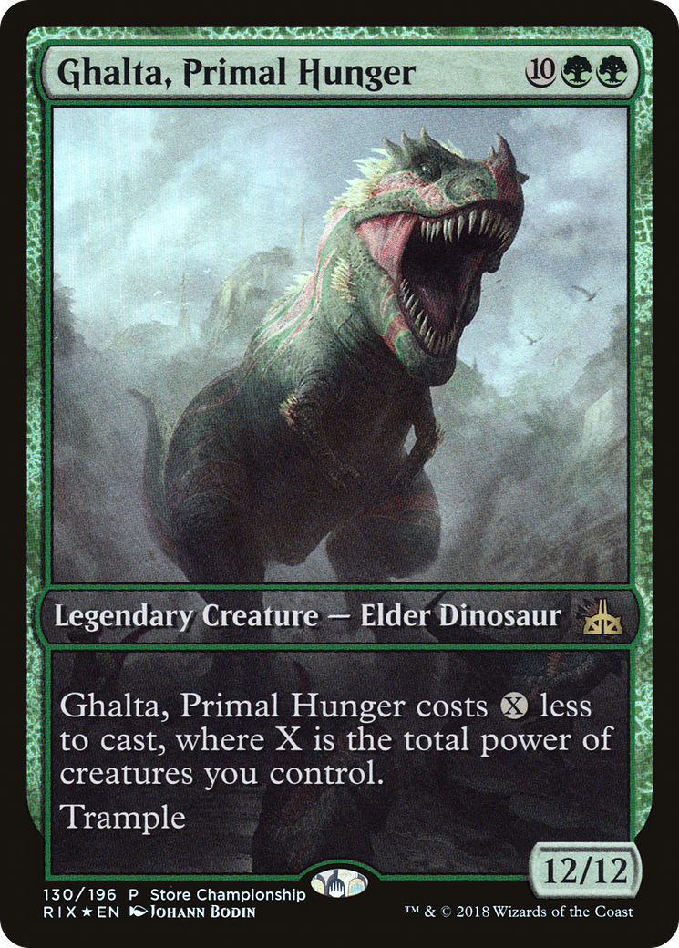 Image of Ghalta, Primal Hunger (GAME-130) - Rivals of Ixalan Promos Foil