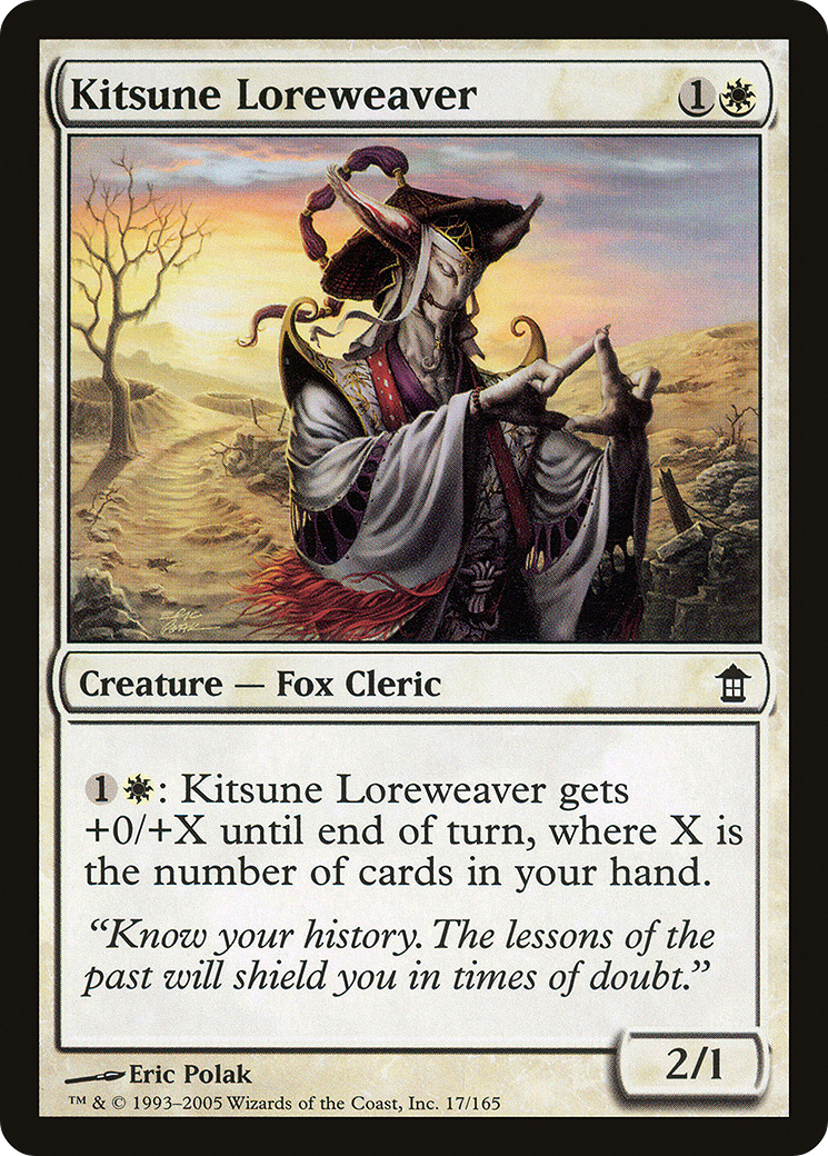Image of Kitsune Loreweaver (SOK-017) - Saviors of Kamigawa Foil