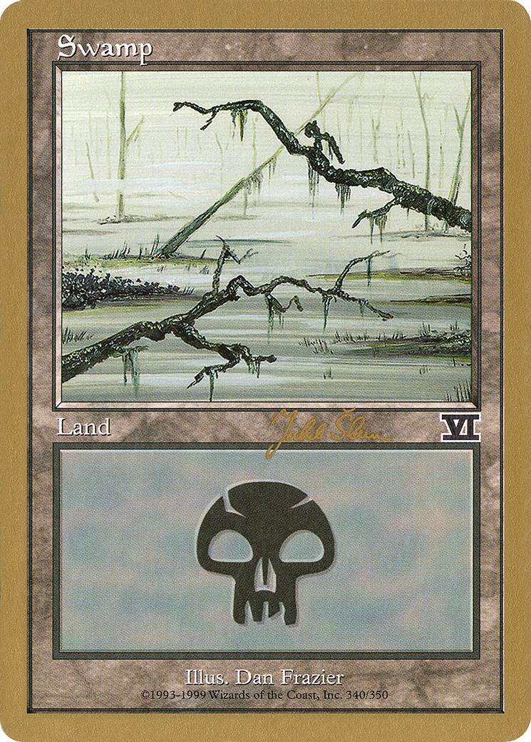 Image of Swamp (340) - 1999 Jakub Slemr (6ED) (WCD-) - World Championship Decks 1999
