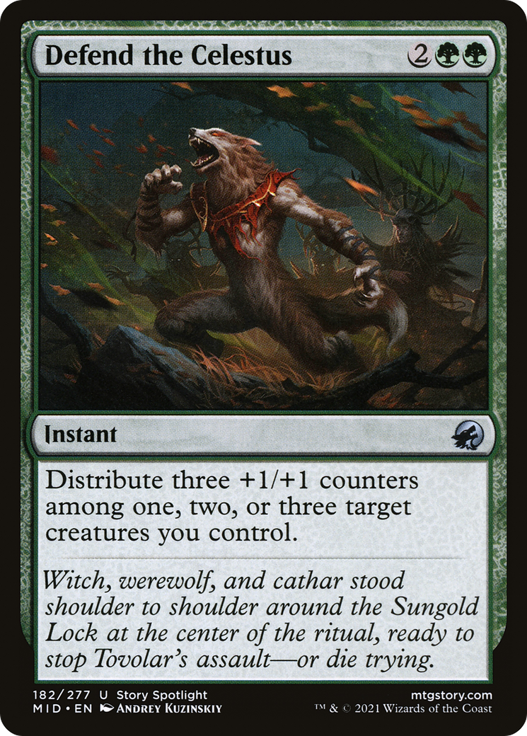 Image of Defend the Celestus (MID-182) - Innistrad: Midnight Hunt Foil
