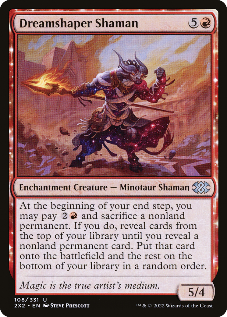 Image of Dreamshaper Shaman (2X2-108) - Double Masters 2022: (enchantment) Foil