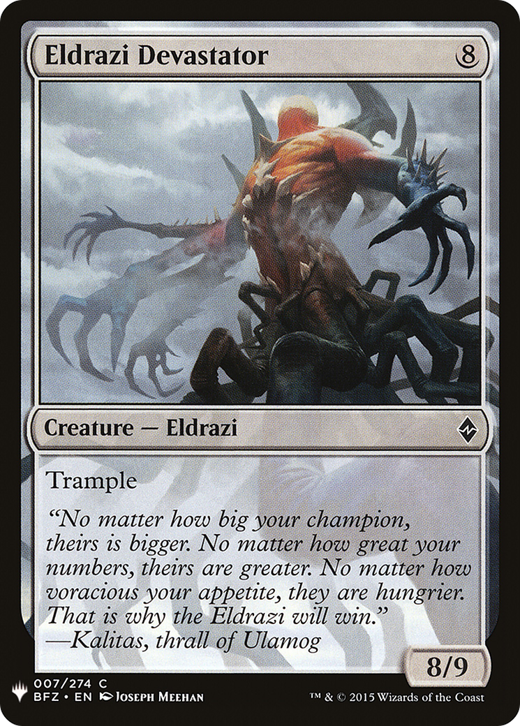 Image of Eldrazi Devastator (LIST-BFZ-7) - The List