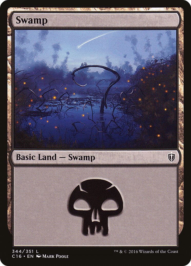 Image of Swamp (344) (C16-344) - Commander 2016