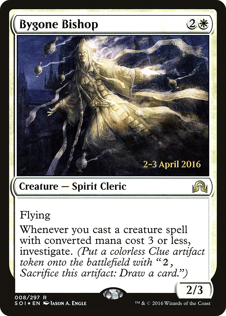 Image of Bygone Bishop (PRE-08S) - Shadows over Innistrad Promos Foil