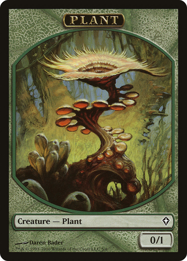 Image of Plant Token (WWK-005) - Worldwake Tokens