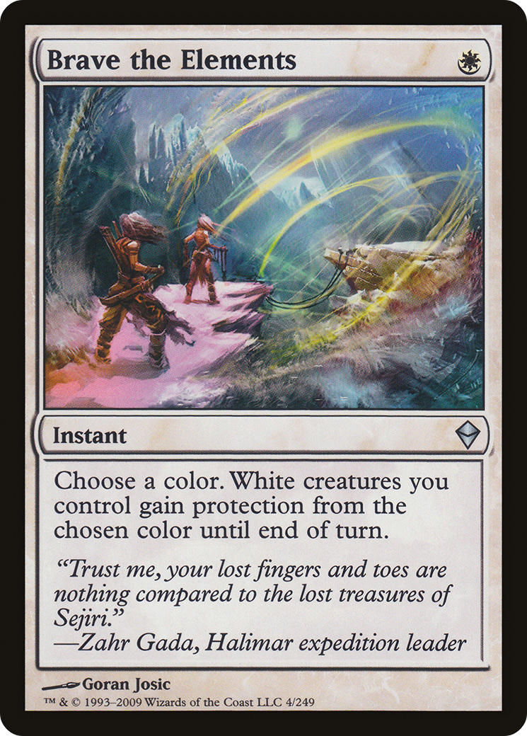 Image of Brave the Elements (ZEN-004) - Zendikar Foil