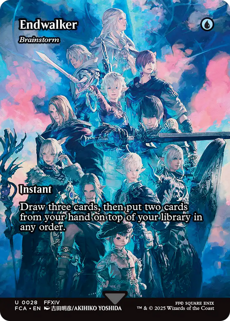 Image of Endwalker - Brainstorm (Showcase) (FCA-028) - FINAL FANTASY: Through the Ages / Endwalker (Borderless) Foil