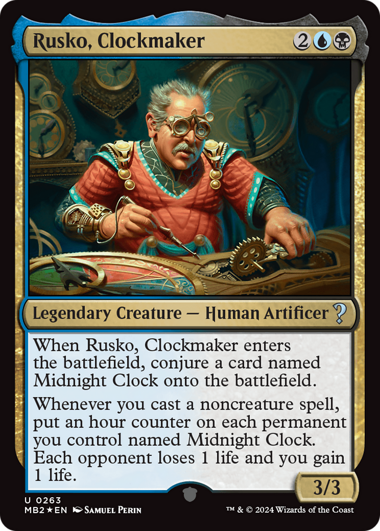 Image of Rusko, Clockmaker (MB2-263) - Mystery Booster 2 Foil