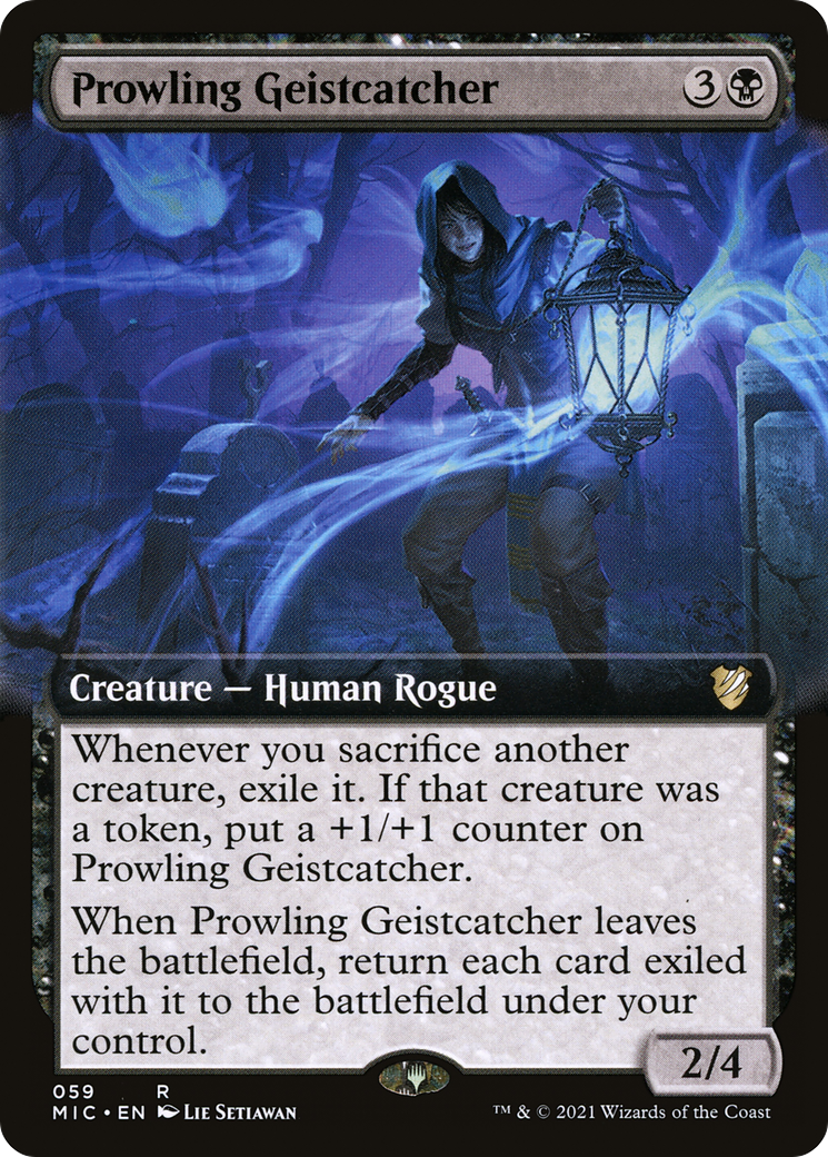 Image of Prowling Geistcatcher (Extended Art) (MIC-059) - Midnight Hunt Commander: (Extended Art)