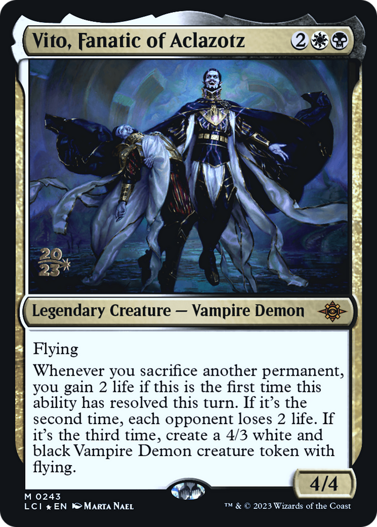 Image of Vito, Fanatic of Aclazotz (PRE-243) - The Lost Caverns of Ixalan Promos Foil