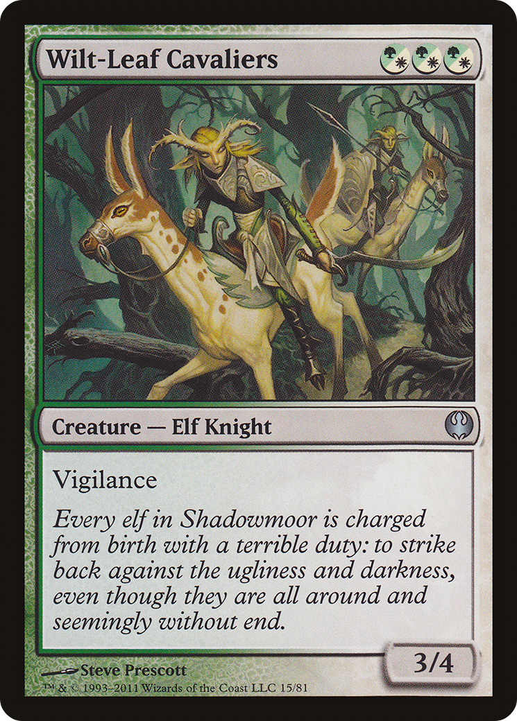 Image of Wilt-Leaf Cavaliers (DDG-015) - Duel Decks: Knights vs. Dragons