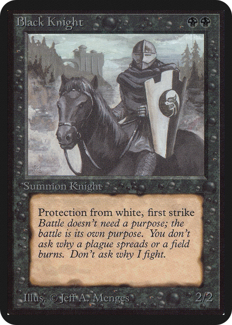 Image of Black Knight (LEA-) - Limited Edition Alpha